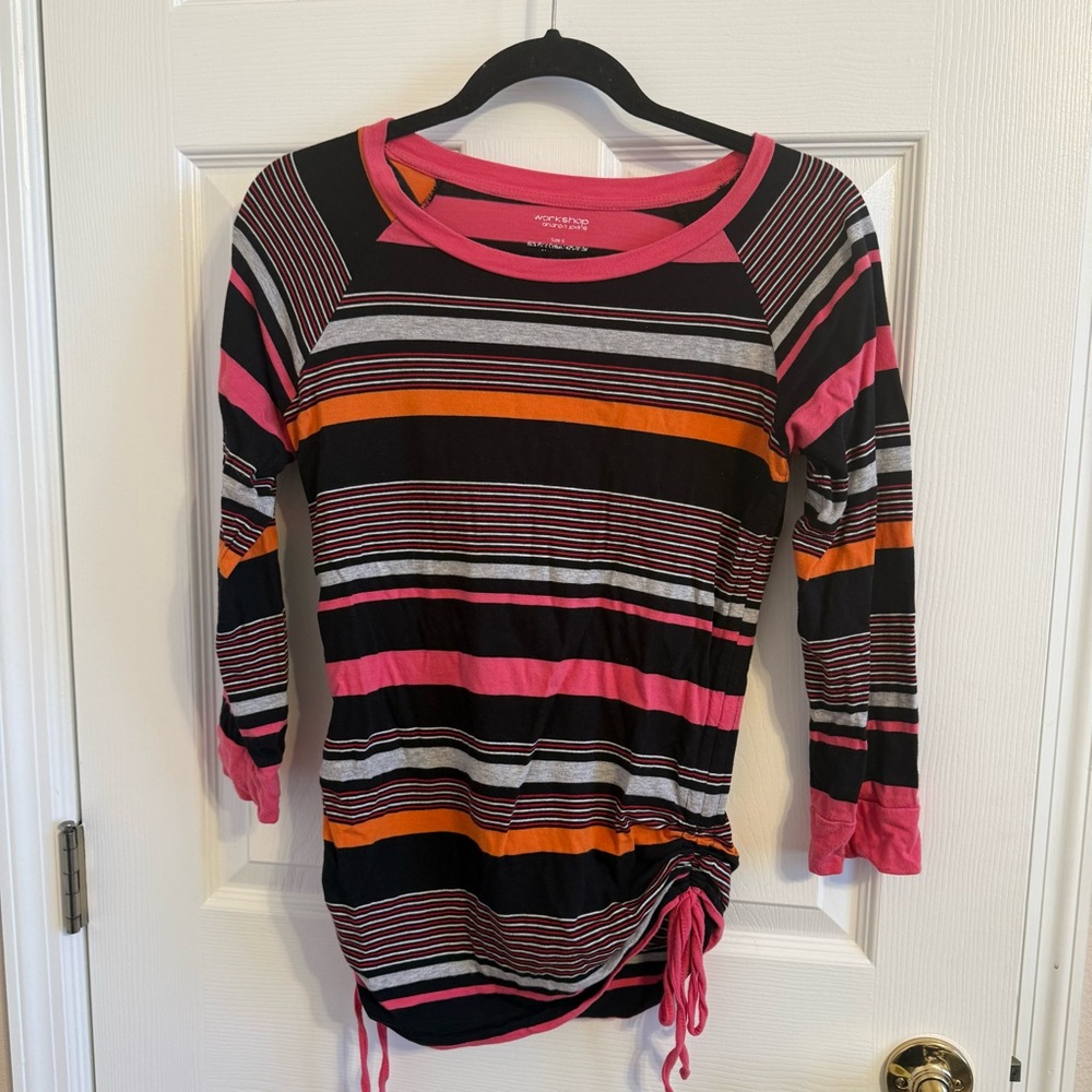 Workshop by Andrea Jovine Multicolor Striped Long Sleeve Top
